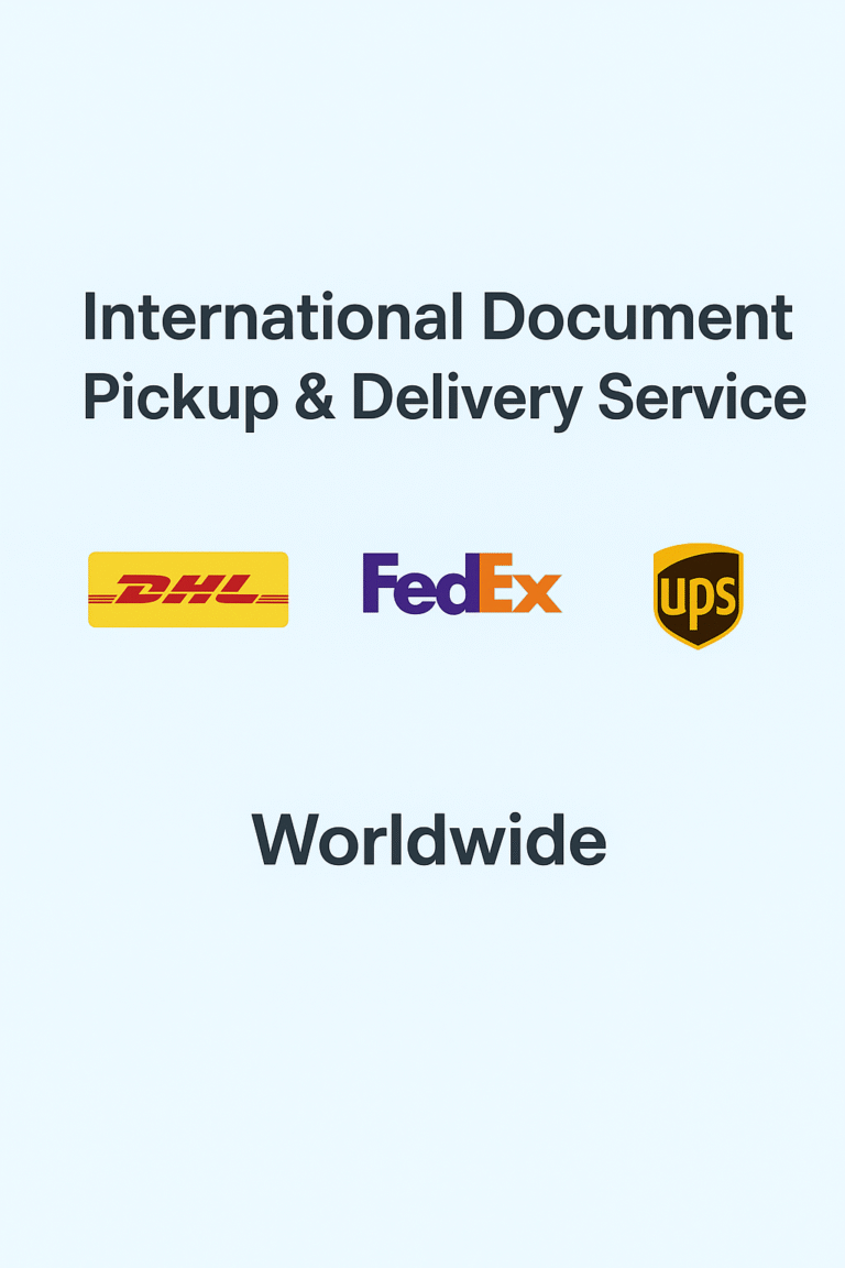 International Document Pickup & Delivery Service