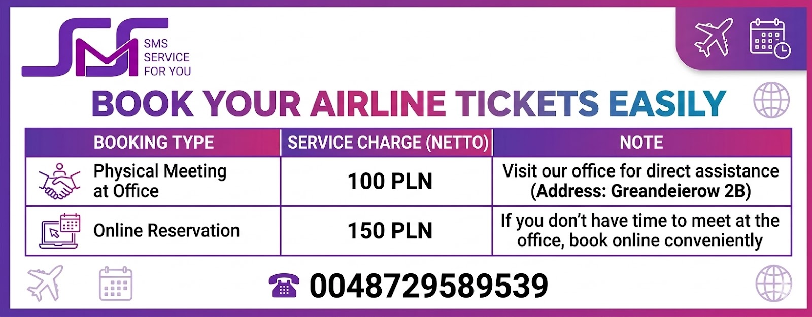 Airlines Ticket Reservation Service (Satndard)