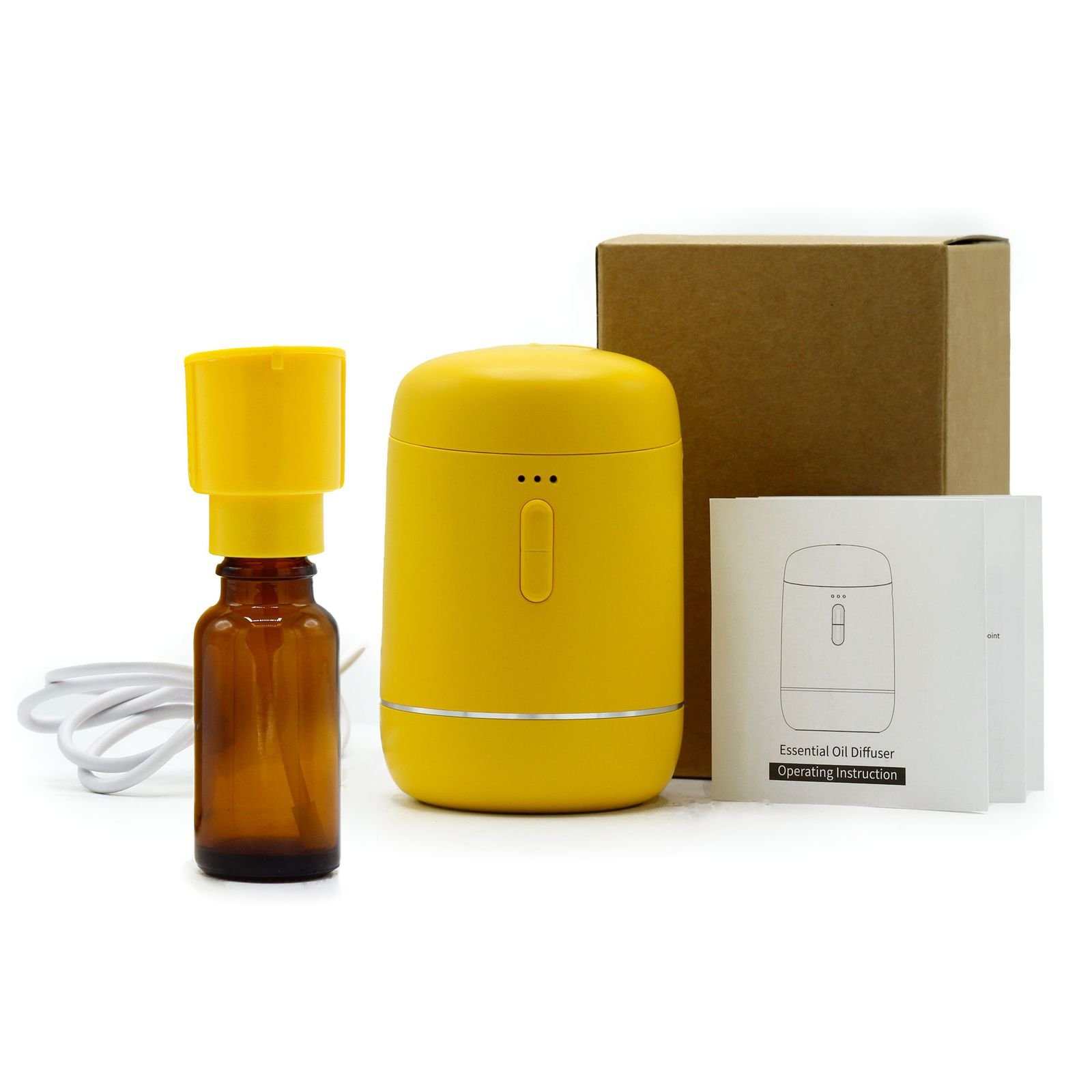 Single Waterless Oil Nebulizer - USB to C Yellow - Image 5