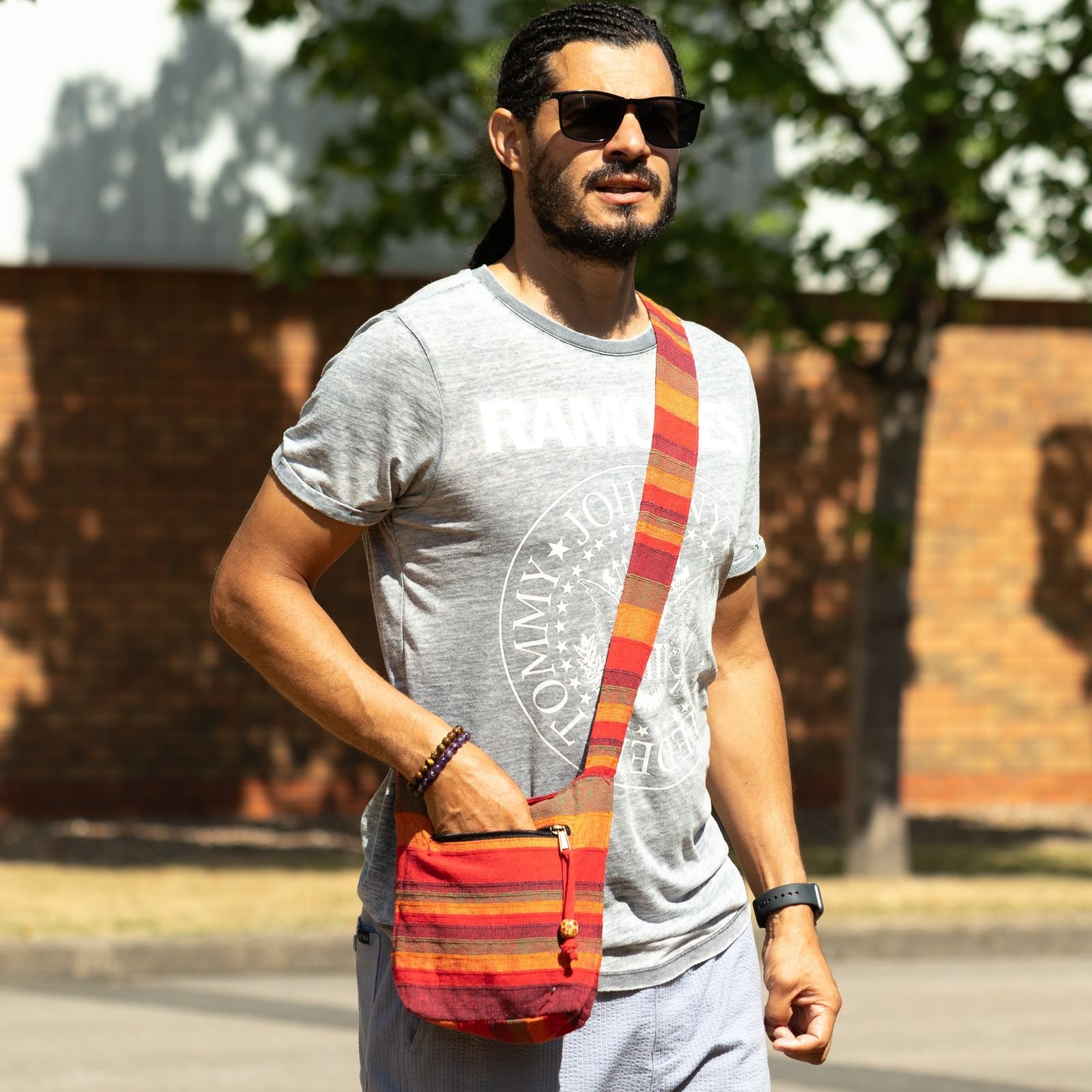 Nepal Sling Bag - Sunrise Orange - Image 3