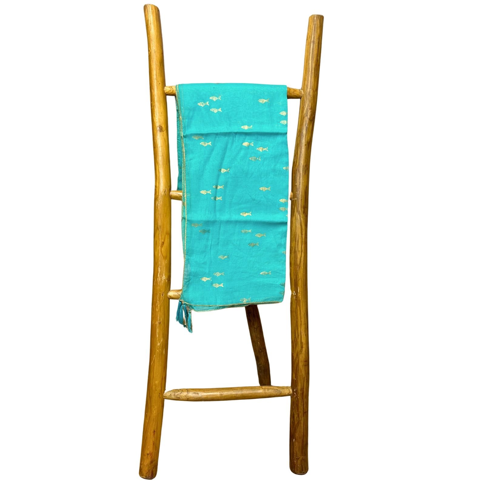 Nomad Sari On the Med Collection - Pario - Turquoise & Gold Fish Design - Image 4