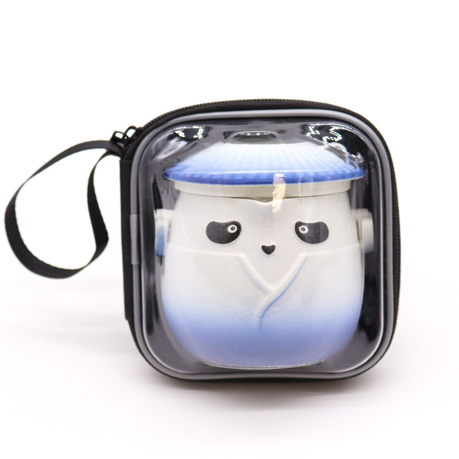 Panda Teapot Set & Three Cups - Sky Blue - Image 2