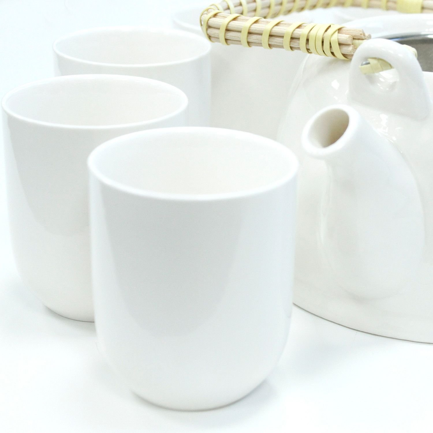 Herbal Teapot Set - Classic White - Image 6