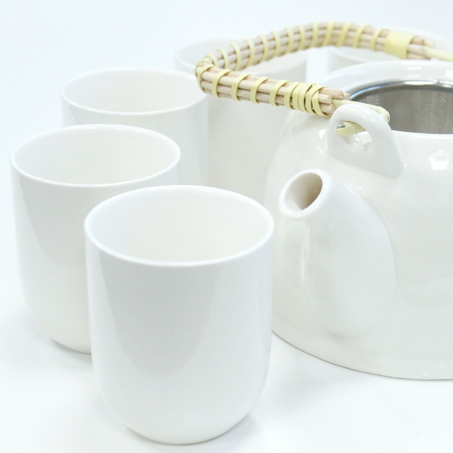 Herbal Teapot Set - Classic White - Image 5