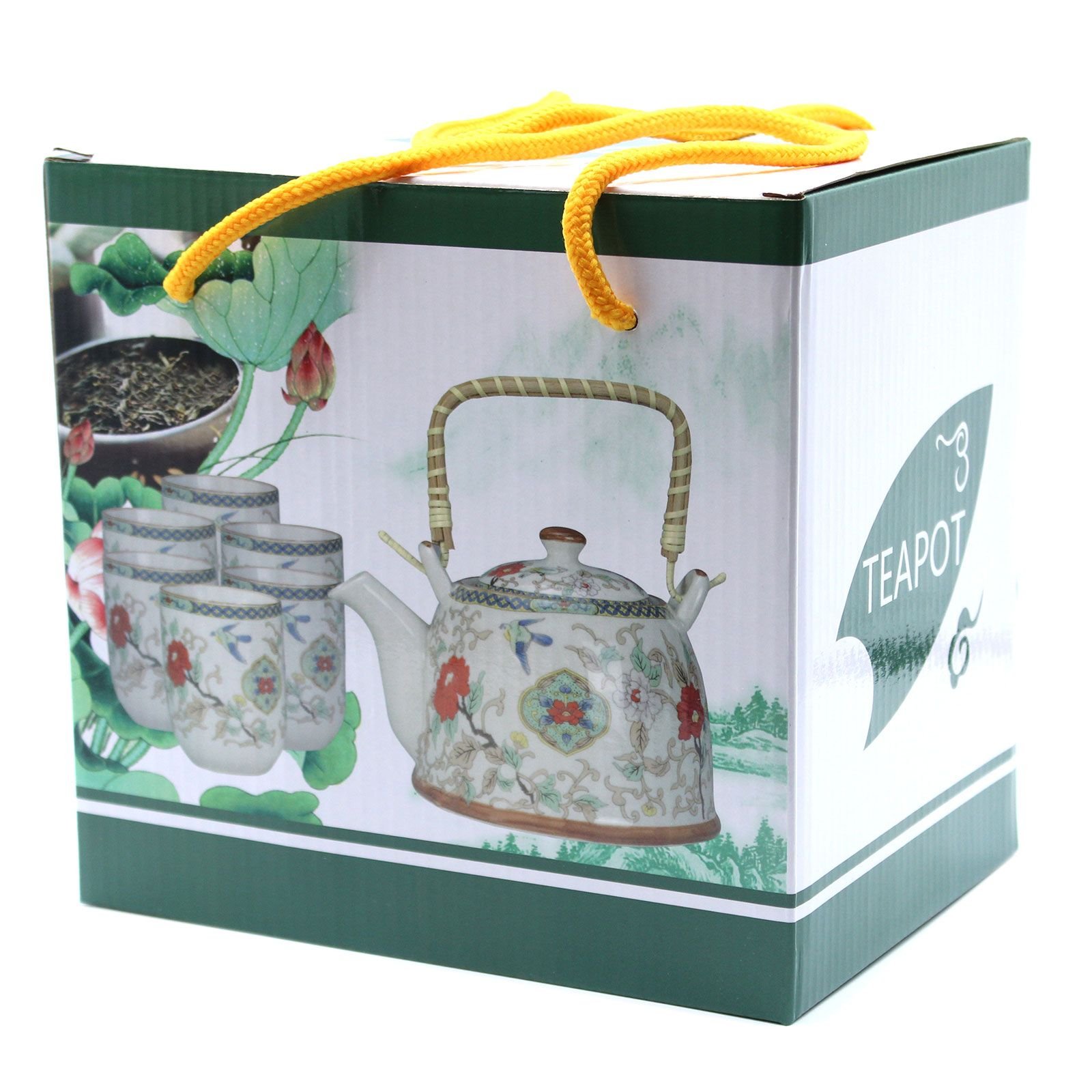 Herbal Teapot Set - White Stone Oriental - Image 4
