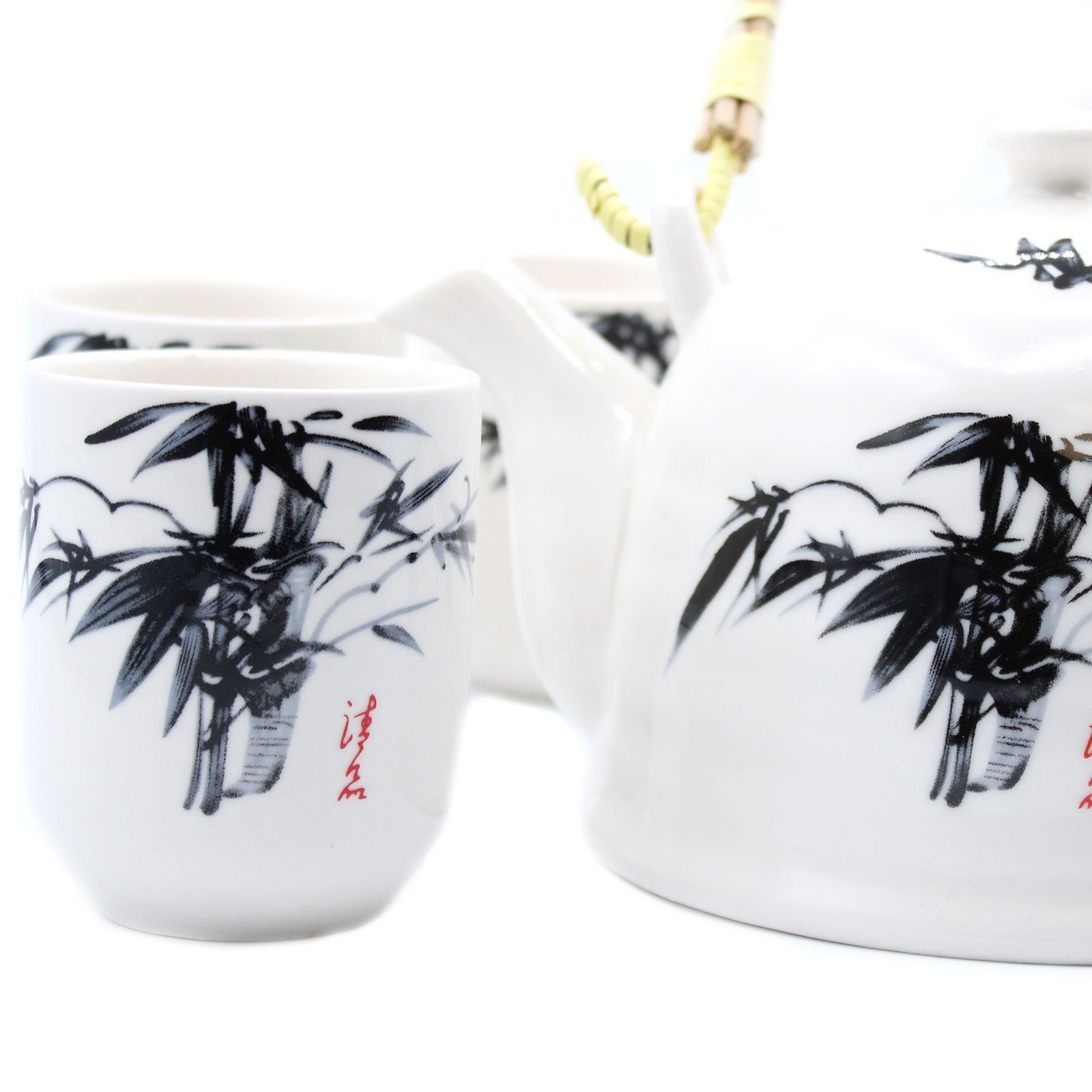 Herbal Teapot Set - White Stone Oriental - Image 3