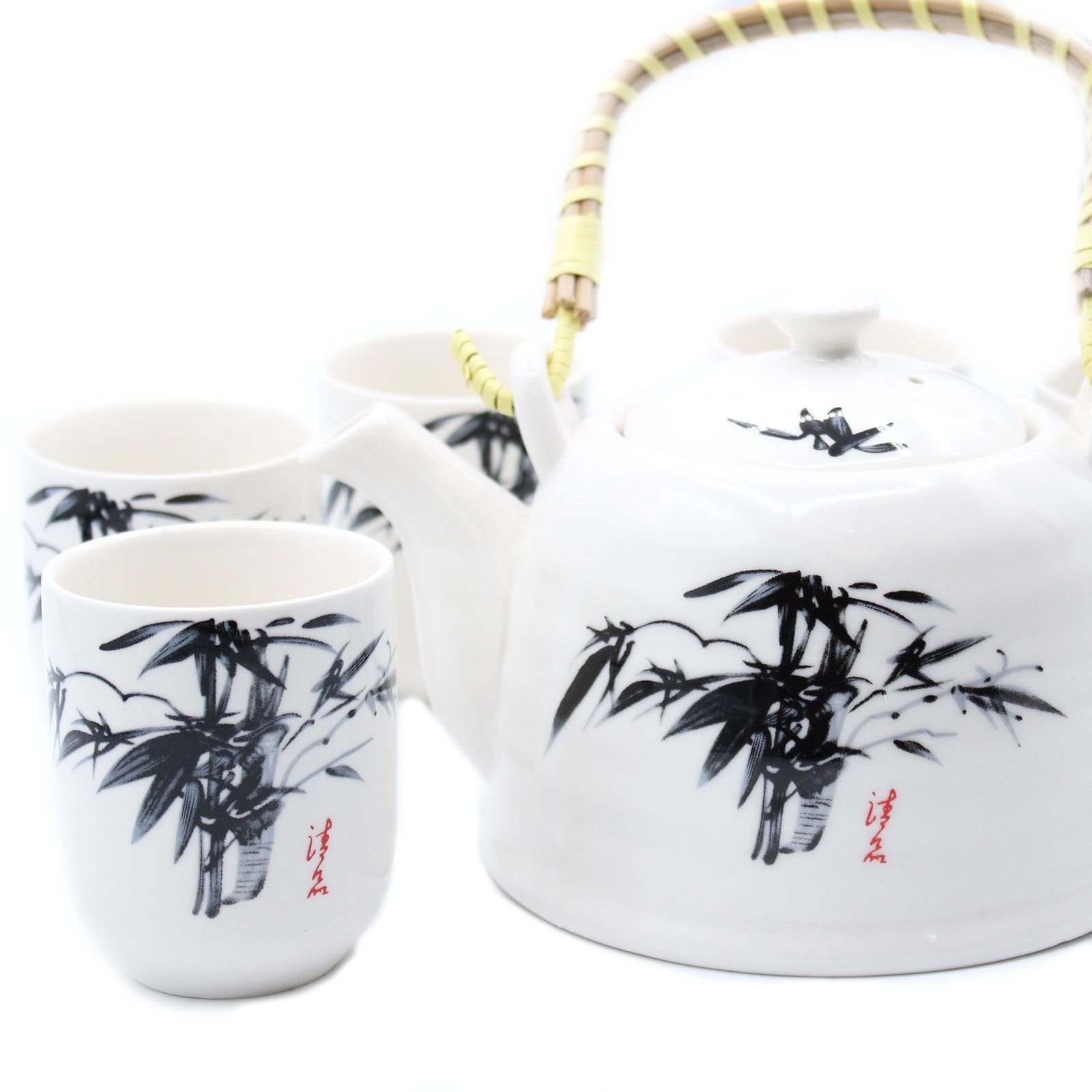 Herbal Teapot Set - White Stone Oriental - Image 2