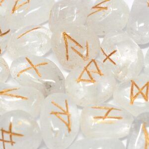 Indian Runes in Pouch - Crystal
