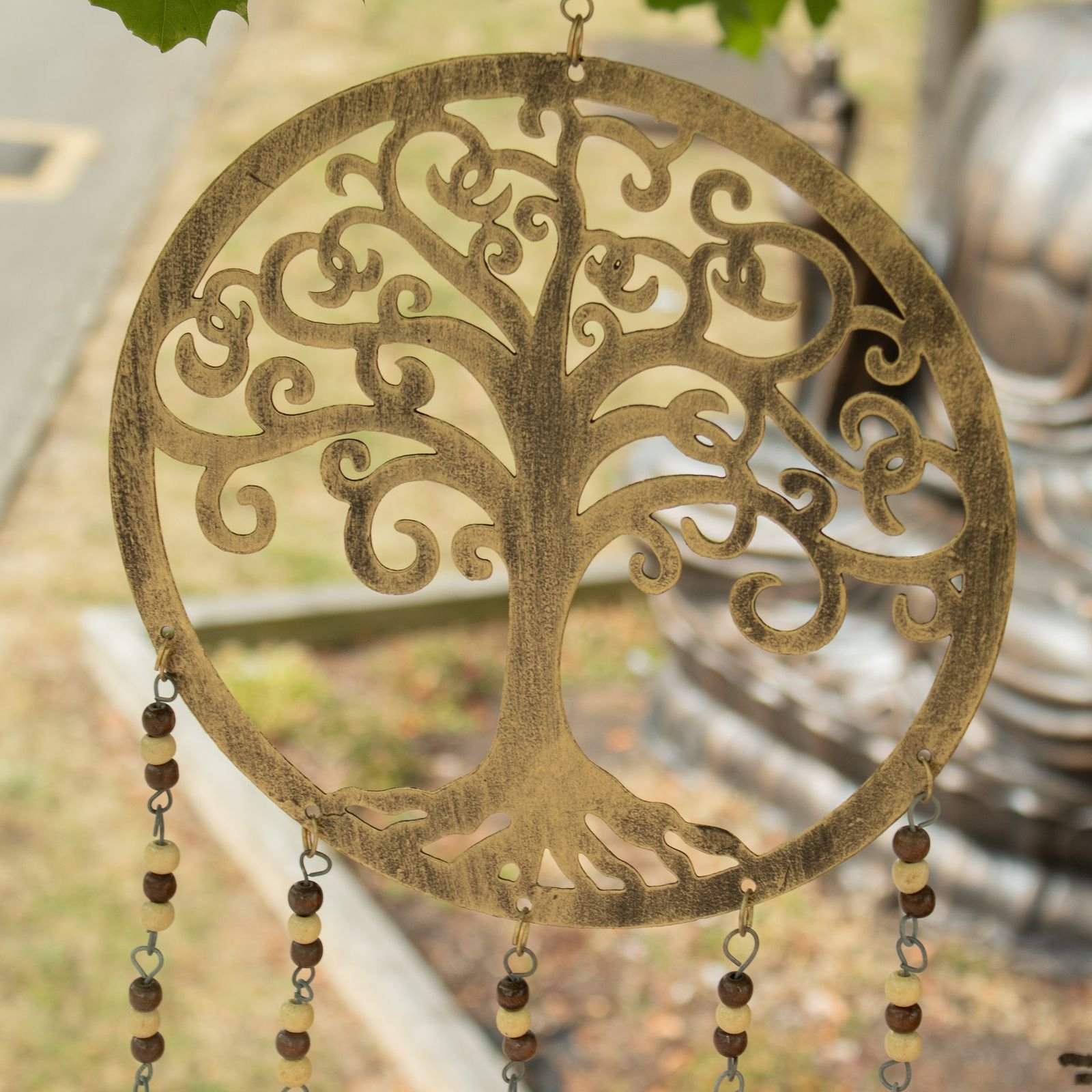 Indian Chimes - Lrg Tree of Life Bell Chimes - 25cm - Image 9